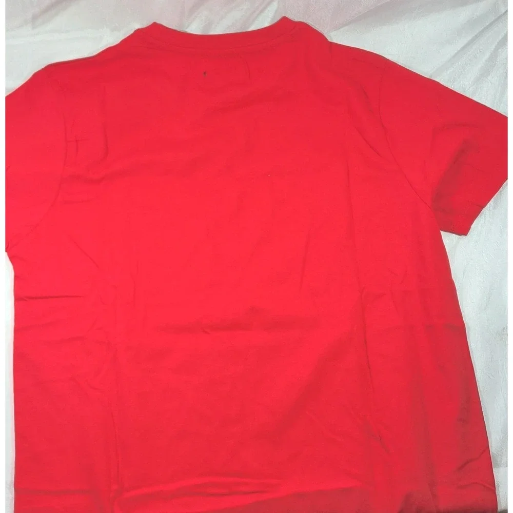 True Religion Brand Jeans World Tour Buddha Short Sleeve T-Shirt - Red - Large